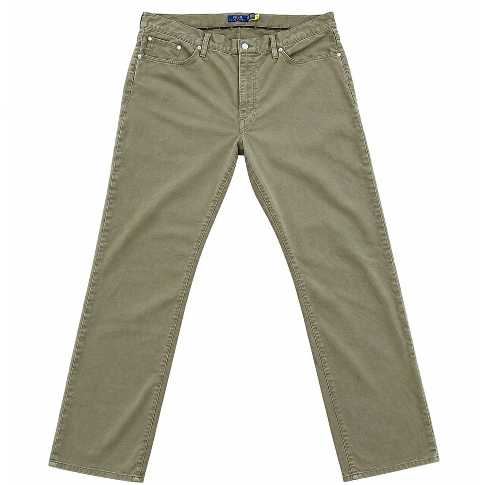 Polo Ralph Lauren Chino Pants Men 40T Tall 35 Inseam Classic Fit Olive Green